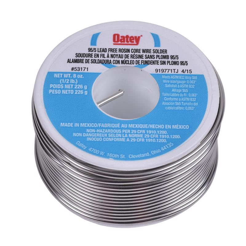 Oatey Lead-Free Rosin Core Solder Wire Tin/Antimony 95/5 1 pc