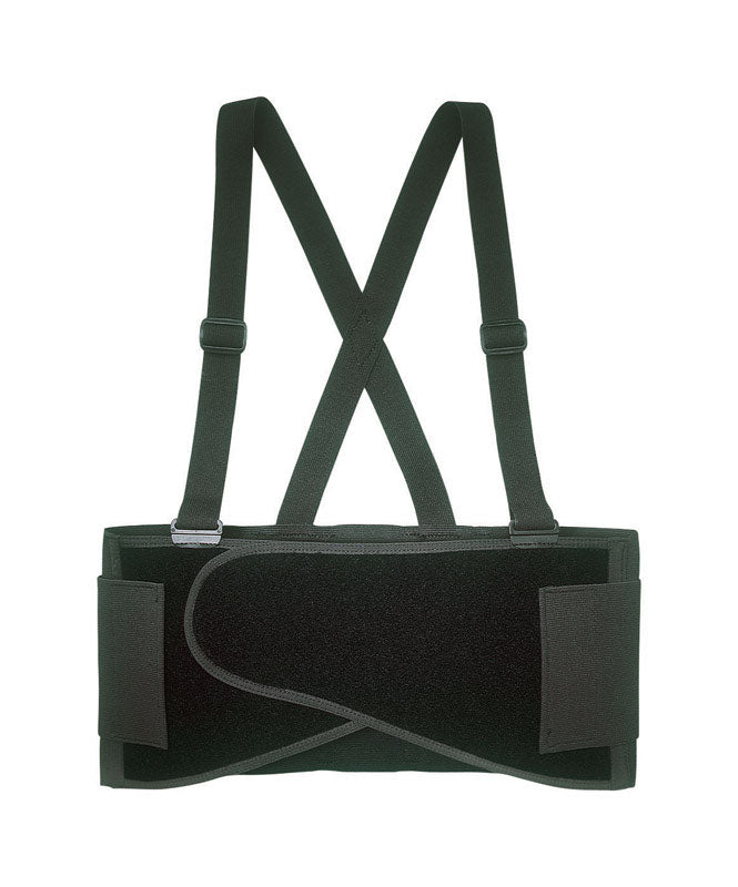 CLC 46 a 56 pulgadas. Cinturón elástico de soporte con tirantes, cinturón lumbar negro, talla XL, 1 pieza