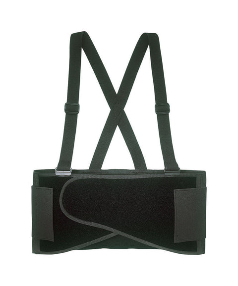 CLC 46 in to 56 in. Elastic Support Belt with Suspenders Back Support Belt Black XL 1 pc