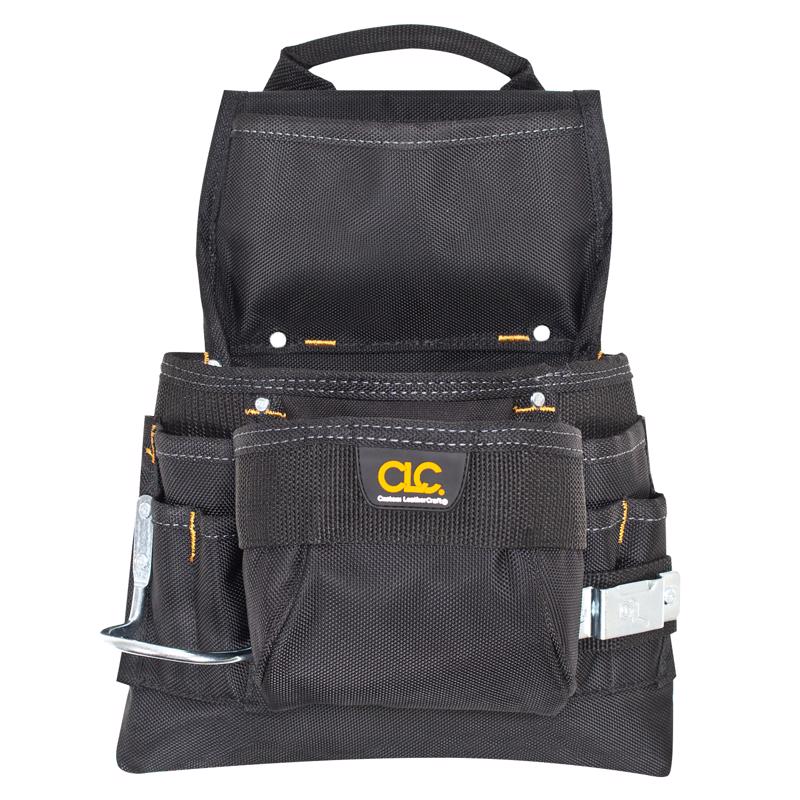 CLC 5 in. W X 15.25 in. H Ballistic Polyester Tool Bag 9 pocket Black 1 pc