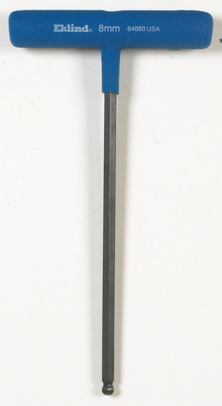 Llave hexagonal métrica de carraca con mango en T Eklind de 8 mm, 1 ud.