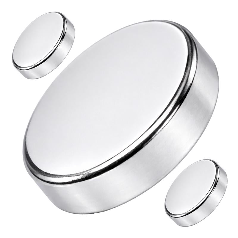 Magnet Source .118 in. L X .709 in. W Silver Super Disc Magnets 6.5 lb. pull 3 pc