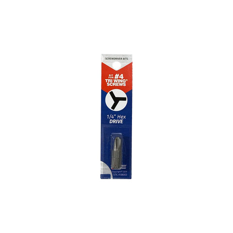 Best Way Tools Tri-Wing Torx #4 X 1 in. L Screwdriver Bit Carbon Steel 1 pc