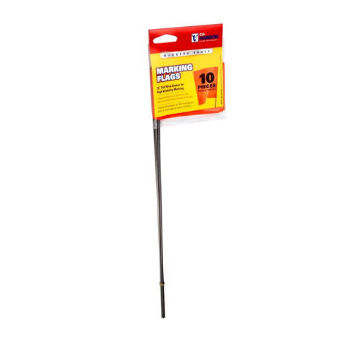 C.H. Hanson 15 in. Fluorescent Orange Marking Flags Polyvinyl 10 pk