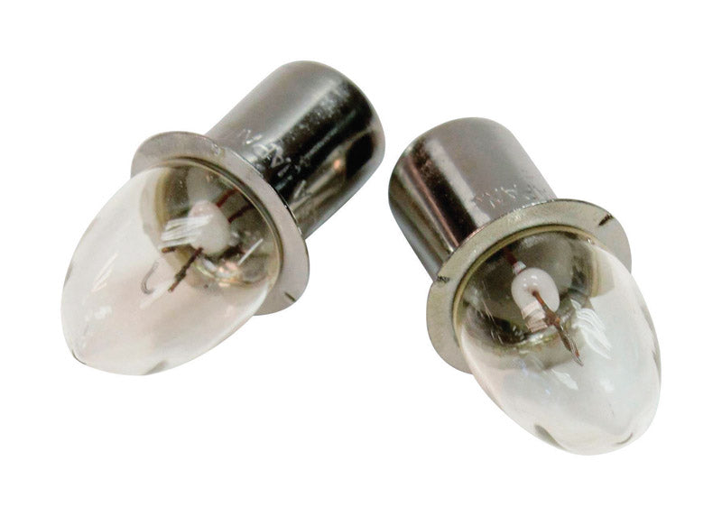 Bombilla transparente incandescente para linterna Makita con base de reborde