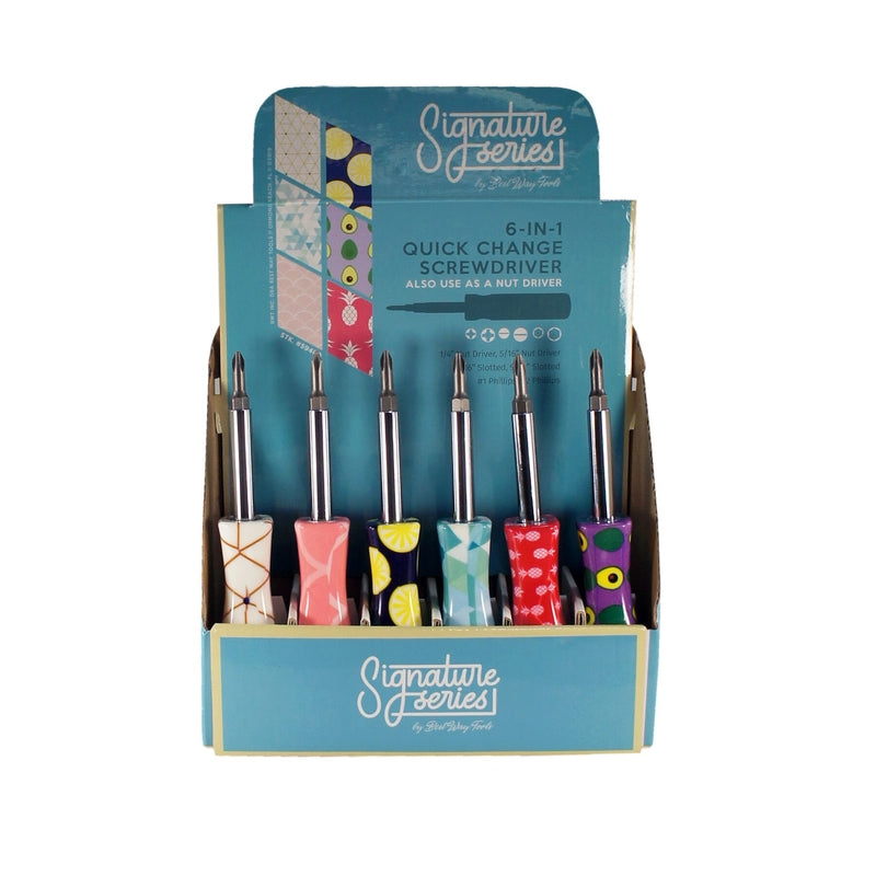 Best Way Tools Signature Series 6-in-1 Screwdriver 8 in. (Pack of 12)