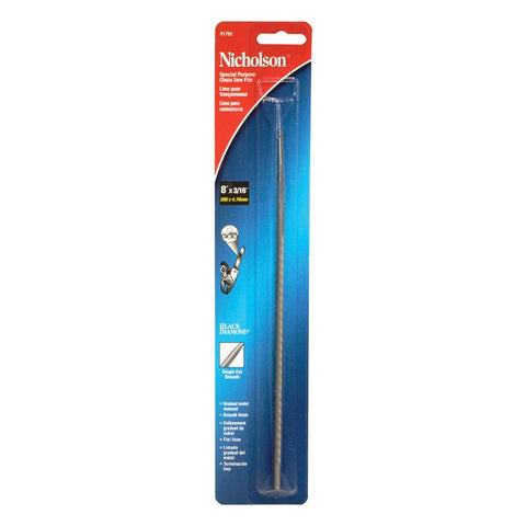 Crescent Nicholson 8 in. L X 3/16 in. W High Carbon Steel File 1 pc
