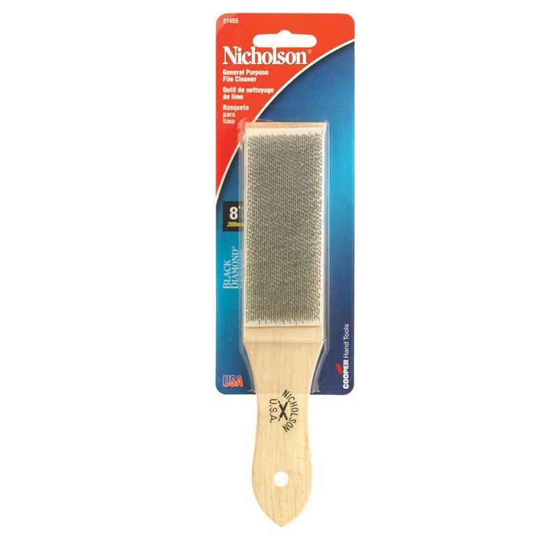 Crescent Nicholson Lima limpiadora de madera de 8 pulg. de largo x 2,85 pulg. de ancho, 1 pza.