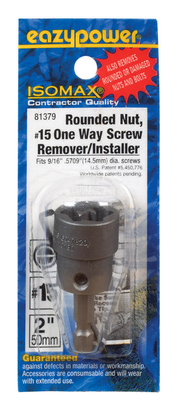 Eazypower Isomax #15 Steel Screw Remover/Installer 2 in. 1 pc