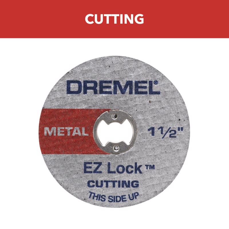 Dremel EZ Lock 1-1/2 in. D X 1/8 in. X 1/8 in. thick Fiberglass Metal Cut-Off Wheel 12 pc