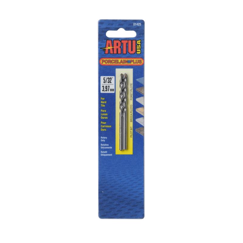 ARTU Porcelain Plus 5/32 in. X 3-1/8 in. L Tungsten Carbide Tipped Glass and Tile Bit Set Straight S