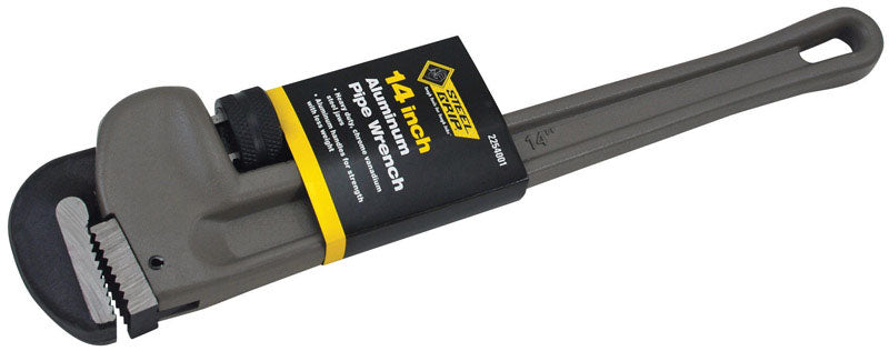 Llave para tubo de acero con mango antideslizante, 14 pulg. de largo, 1 pza.