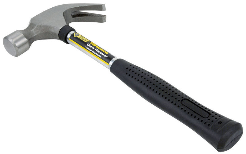 Martillo de carpintero Steel Grip de 16 oz con cara lisa y mango de acero