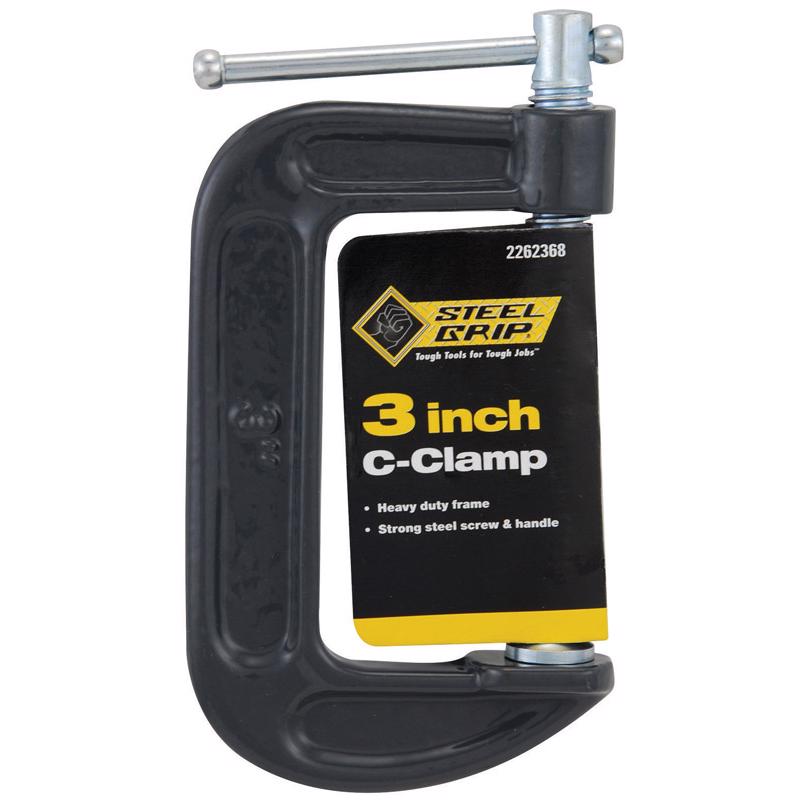 Sargento en C ajustable Steel Grip de 3 pulg., 1 pieza