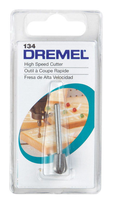 Fresa de acero de alta velocidad Dremel de 5/16 pulg. x 1-1/2 pulg. de largo, paquete de 1