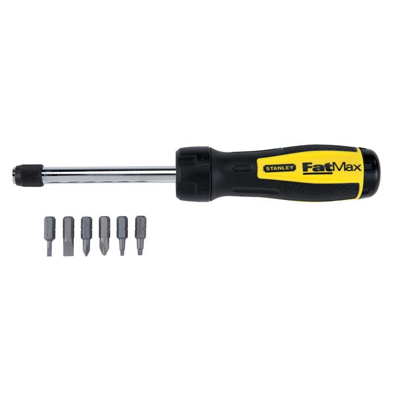 Destornillador de trinquete multibit Stanley Fatmax de 11,8 pulg., 1 pieza