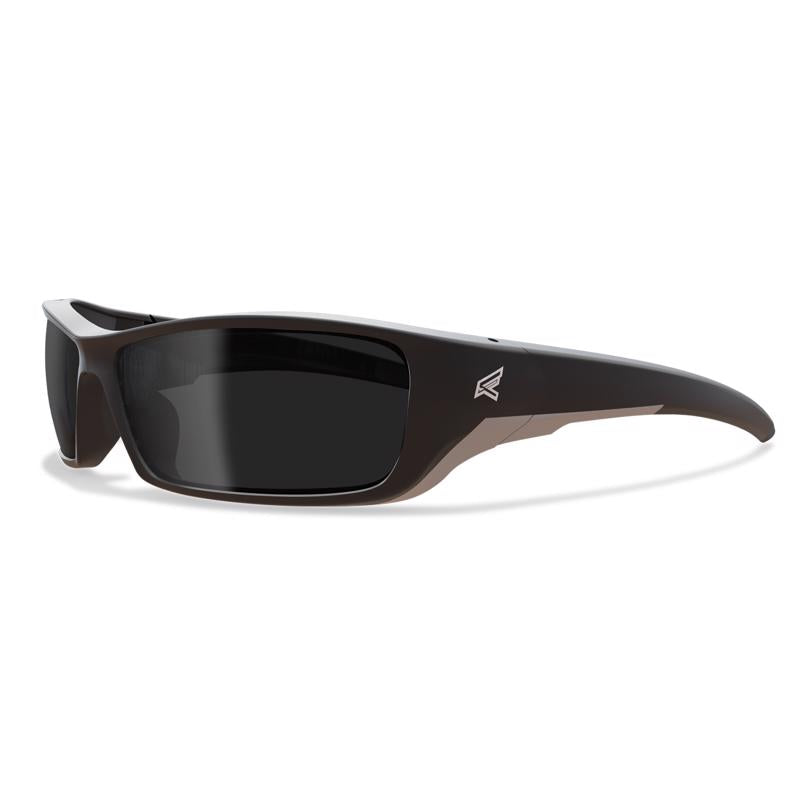 Gafas de seguridad envolventes Edge Eyewear Reclus antivaho, lentes ahumadas, montura negra, 1 ud.