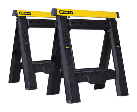STANLEY 31-1/8 in. H X 29-1/8 in. W X 2-7/8 in. D Adjustable 2 Way Adjustable Sawhorse 1000 lb. cap.