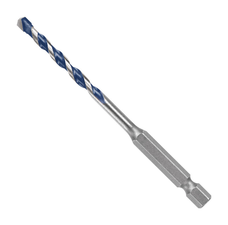 Broca para martillo Bosch BlueGranite Turbo de 3/16 pulg. x 4 pulg. de largo, punta de carburo y vástago hexagonal, 1 pieza