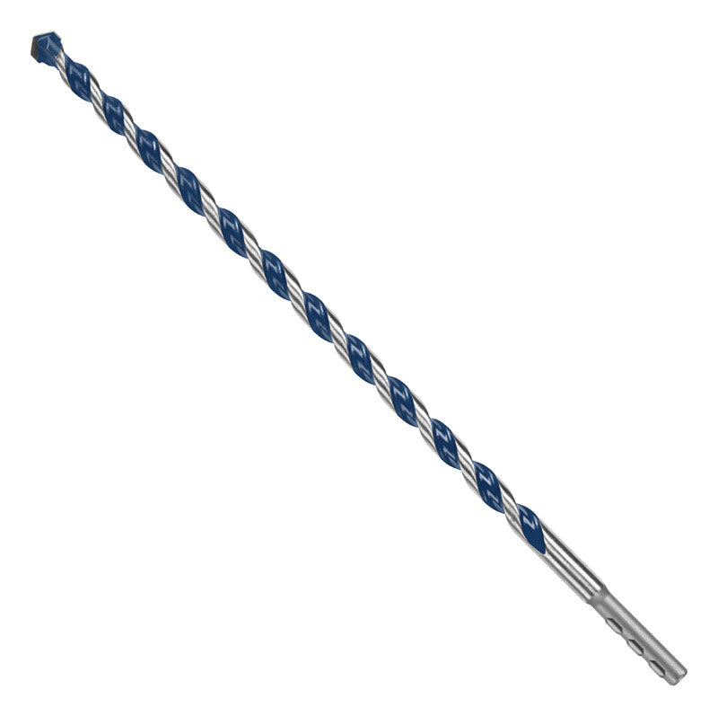 Broca para rotomartillo Bosch BlueGranite Turbo de 3/8 pulg. x 12 pulg. de largo, punta de carburo y vástago hexagonal, 1 pieza