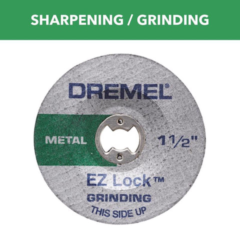 Dremel EZ Lock 1-1/2 in. D X .045 in. thick Metal Grinding Wheel 2 pc (Pack of 2)