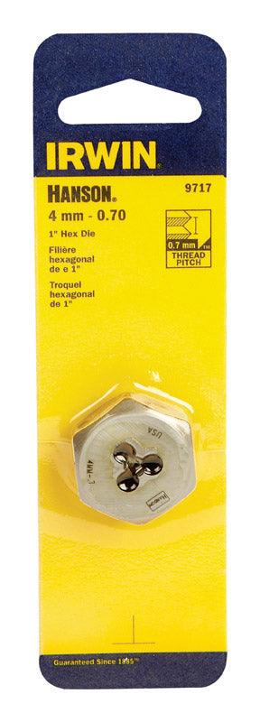 Irwin Hanson Metric 4 - 0.70 mm Hexagon Die