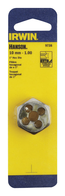 Irwin Hanson Metric 10 - 1.00 mm Hexagon Die