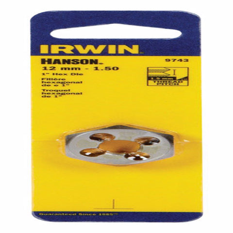Irwin Hanson Metric 12 - 1.50 mm Hexagon Die