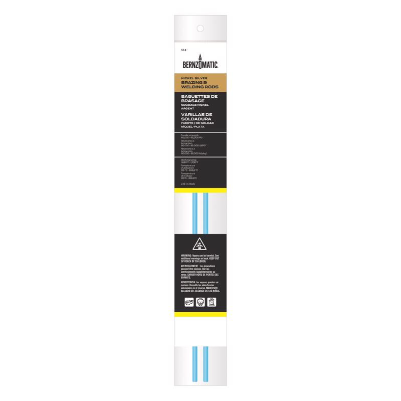 Bernzomatic 1/5 in. D X 12 in. L Nickel Brazing/Welding Rods 2 pk (Pack of 6)