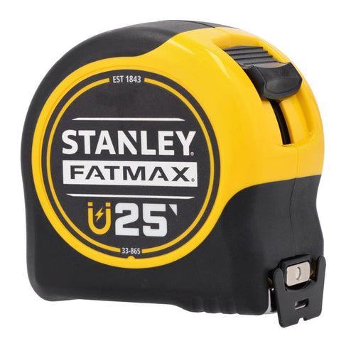 Stanley FatMax 25 ft. L X 1.25 in. W Compact Wide Blade Magnetic Tape Measure 1 pk