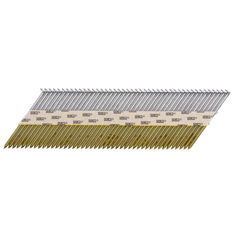 Clavos brillantes para estructuras Senco de 2-3/8 pulg. de largo x calibre .113, angulados a 30°, paquete de 2500