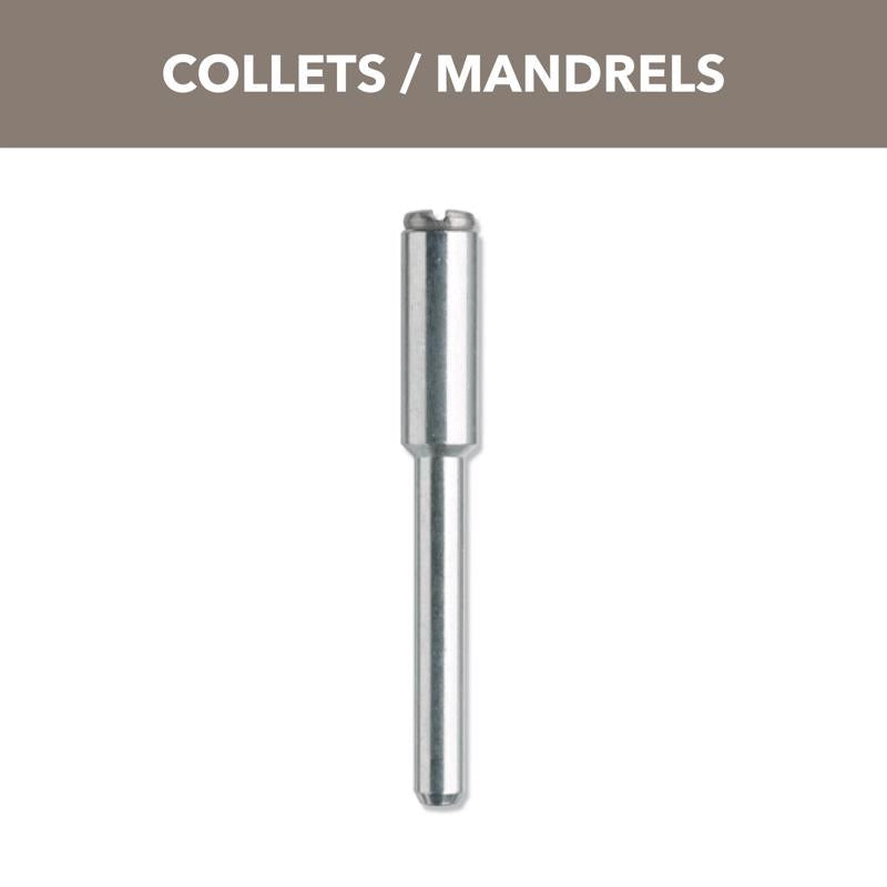 Mandril de acero Dremel de 1/8 pulg. x 2,75 pulg. de largo, 1 ud.