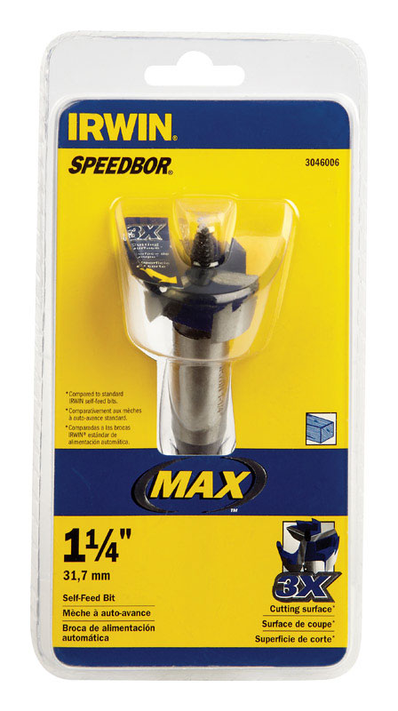 IRWIN Speedbor 1-1/4 in. Hardened Steel 5 in. L Hole Cutter