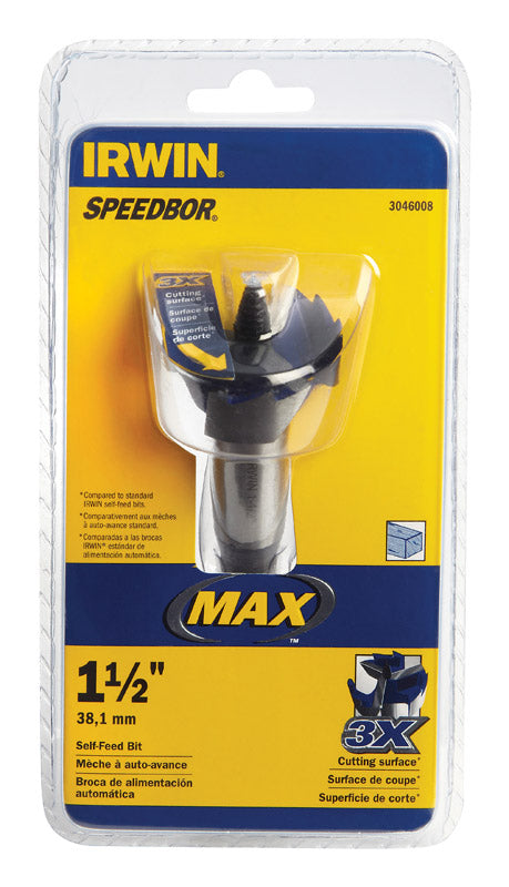 IRWIN Speedbor 1-1/2 in. Hardened Steel 5 in. L Hole Cutter