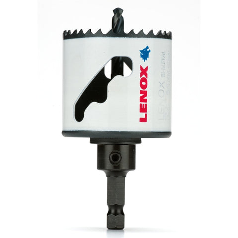 LENOX Speed Slot 2-1/8 in. Bi-Metal 1.5 in. L Hole Saw Arbor Included