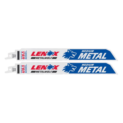 LENOX METALWOLF 9 in. Bi-Metal WAVE EDGE Reciprocating Saw Blade 18 TPI 2 pk