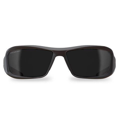 Edge Eyewear Brazeau Anti-Fog Safety Glasses Smoke Lens Black Frame 1 pk