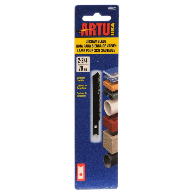 ARTU 2-3/4 in. Tungsten Carbide U-Shank Jig Saw Blade Assorted TPI 1 pk