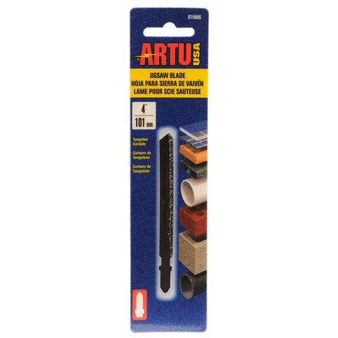 ARTU 4 in. Tungsten Carbide T-Shank Jig Saw Blade Assorted TPI 1 pk