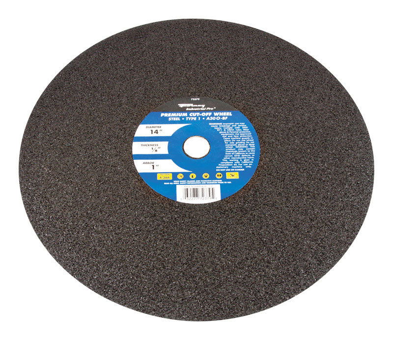 Forney 14 in. D X 1 in. X 1/8 in. thick Aluminum Oxide Metal Cutting Wheel 1 pc