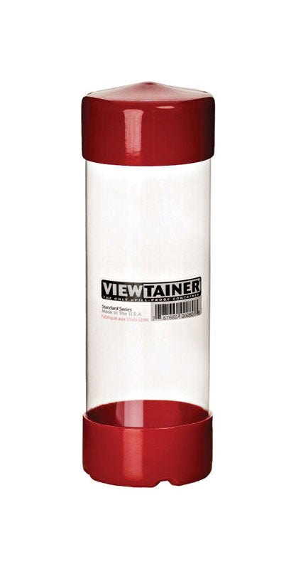 Viewtainer 3 in. W X 8 in. H Slit Top Container Plastic Red (Pack of 15)