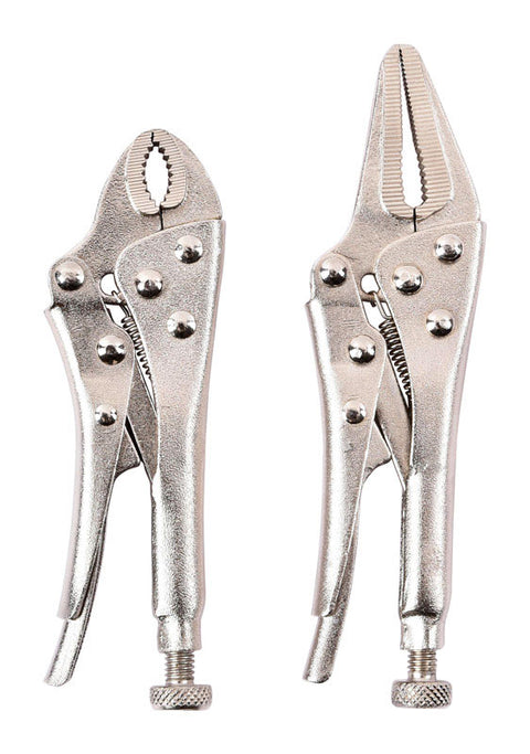 Home Plus 4-3/4 in. Carbon Steel Two Piece Locking Pliers Set (Pack of 6)