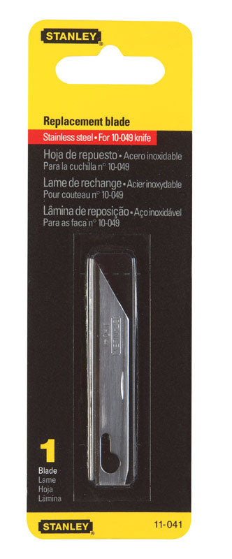 Stanley Stainless Steel Utility Replacement Blade 2-9/16 in. L 1 pc (Pack of 10)
