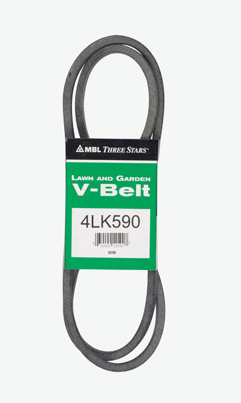 Correa trapezoidal estándar Mitsuboshi Super KB de 0,5 pulg. de ancho x 59 pulg. de largo para cortacéspedes autopropulsados