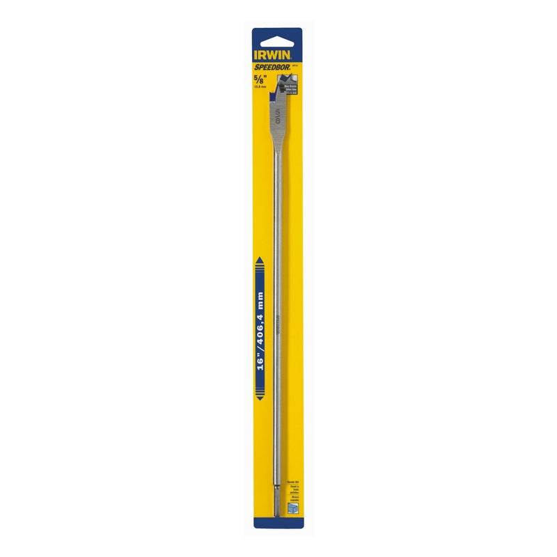 IRWIN Speedbor 5/8 in. X 16 in. L Carbon Steel Wood Boring Bit Hex Shank 1 pc