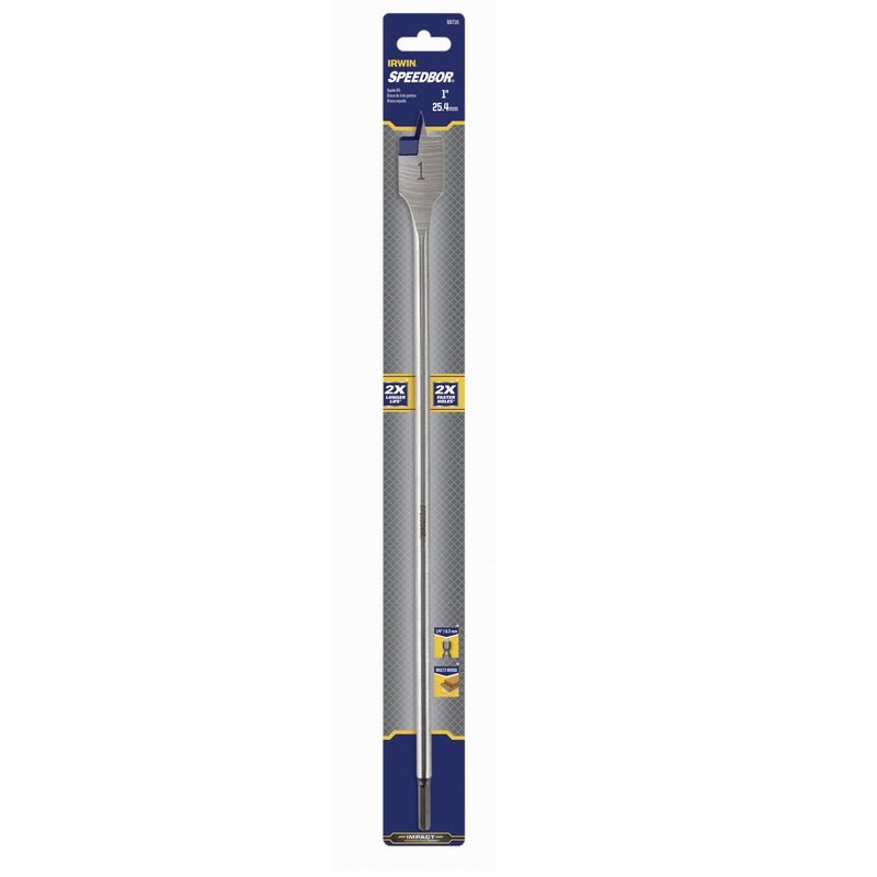 IRWIN Speedbor 1 in. X 16 in. L Carbon Steel Wood Boring Bit Hex Shank 1 pc