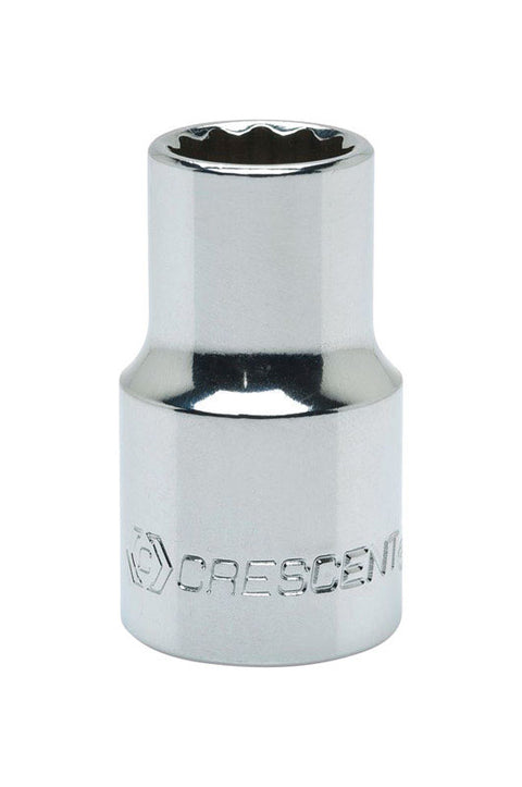 Crescent 15 mm X 1/2 in. drive Metric 12 Point Standard Socket 1 pc