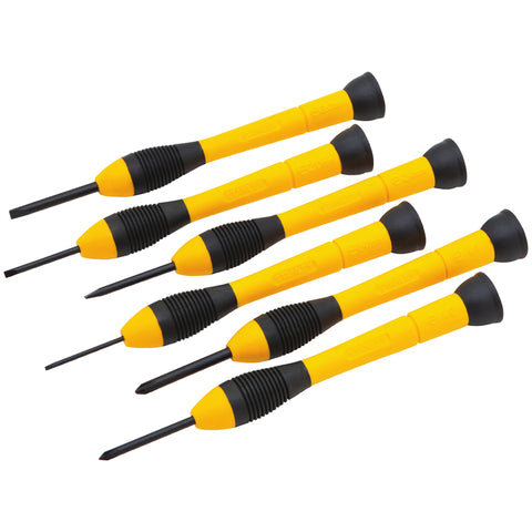 Mini destornillador multibit Stanley surtido, 6 piezas