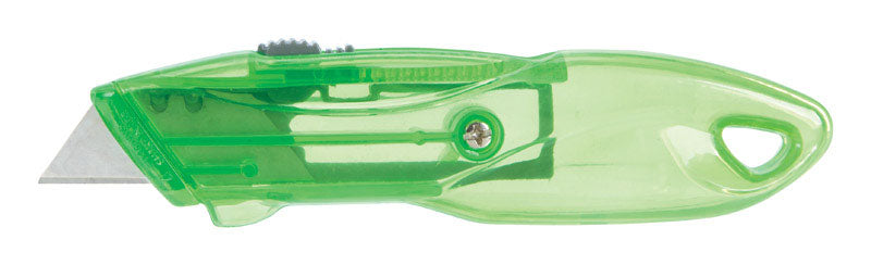 Home Plus Retractable Utility Knife Green 1 pc (Pack of 12)