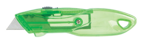 Home Plus Retractable Utility Knife Green 1 pc (Pack of 12)
